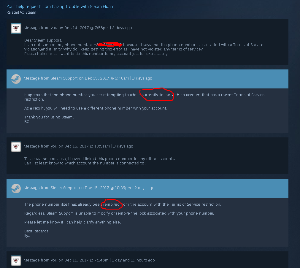 Steam phone number issue. - General Gaming - backpack.tf forums