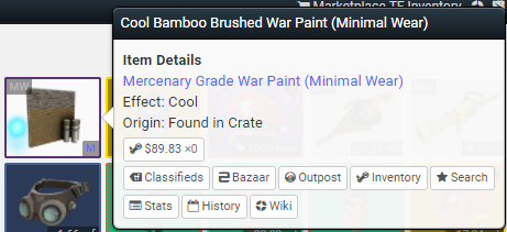What original war paint sold for on market.png