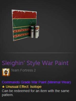 sleighin' style war paint minimal wear isotope.png